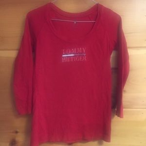 [Tommy Hilfiger] Vintage long sleeve tee shirt red